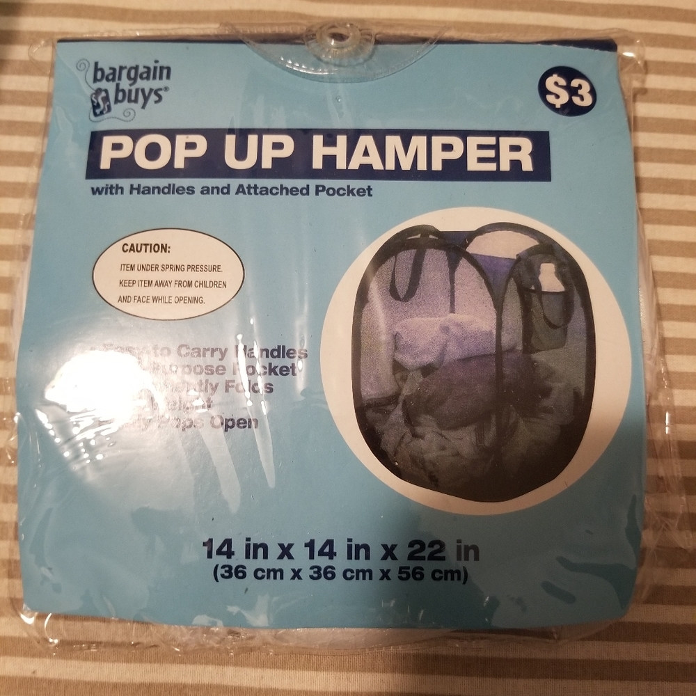 New bargin buys pop up laundry hamper